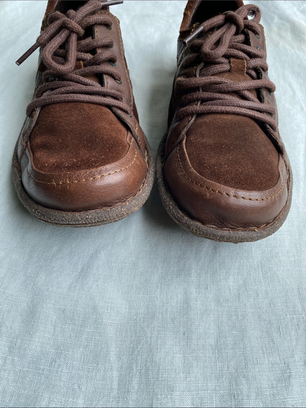 Born brown leather suede Sommer dress sneakers - Picture 7 of 15